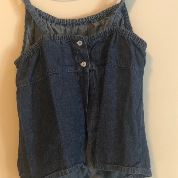 denim spaghetti strap tank top - Picture 2 of 3